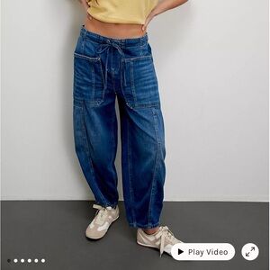 We The Free Silverton Pull on Barrel Leg Jean